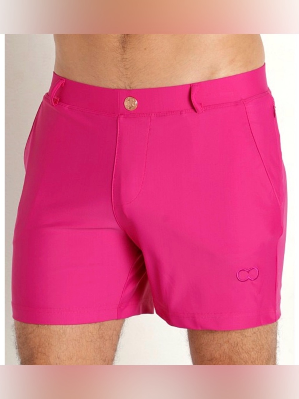 2EROS S60 Bondi Shorts Men’s Medium Fuchsia Pink Stretch Swim Hybrid